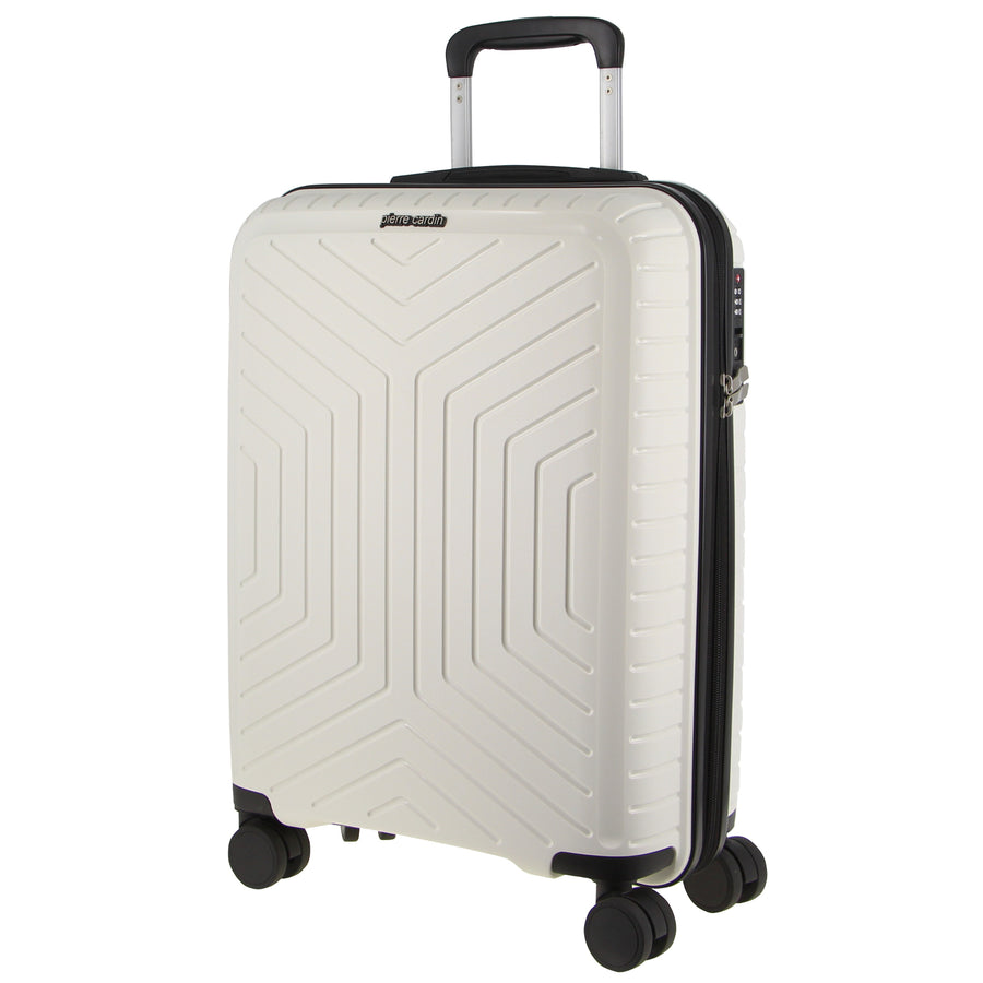 Pierre Cardin Large Hard-Shell Suitcase with TSA Lock - White 76cm, 139L