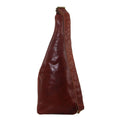Pierre Cardin Men's Rustic Leather Sling Bag - Chestnut