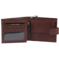 Pierre Cardin Men’s Leather Wallet with Chain - Chestnut