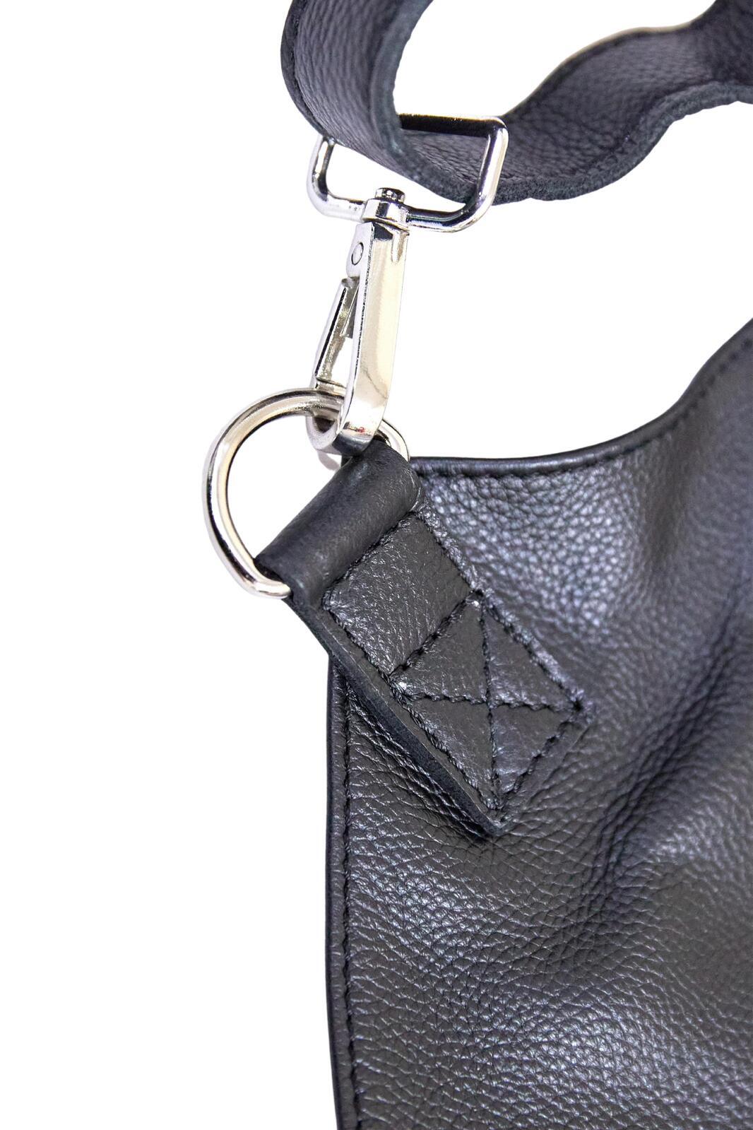 Pierre Cardin Professional Leather Apron with 2 Front Pockets - Black