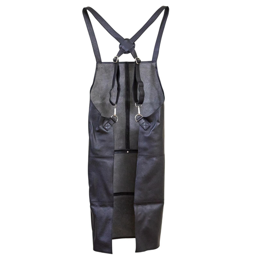 Pierre Cardin Leather Apron with 2 Front Pockets - Black, 2 Pack