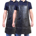 Pierre Cardin Professional Leather Apron with 2 Front Pockets - Black, 2 Pack