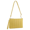 Pierre Cardin Vegan Leather Crossbody Clutch Bag - Yellow