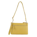 Pierre Cardin Vegan Leather Crossbody Clutch Bag - Yellow