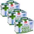 Premium 258-Piece First Aid Kit 3 Pack ARTG Registered Emergency Travel Set