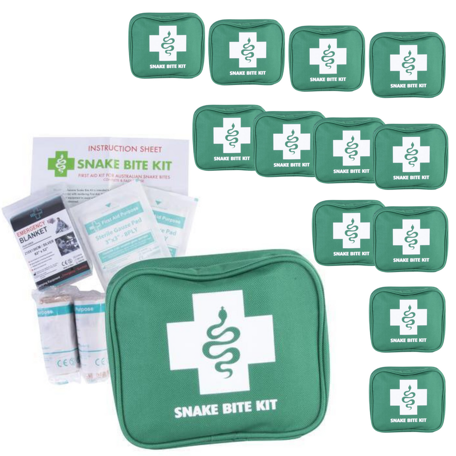 12x Australian Snake Bite First Aid Kit - Compact for Hiking, Camping, Travel - SuperSaverAU - view 1