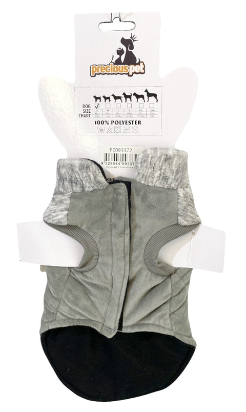 Premium Quilted Dog Jacket with Thermal Fleece Lining - 60cm