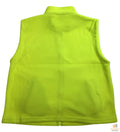 Premium Hi Vis Polar Fleece Vest with Full Zip - Fluro Yellow, L