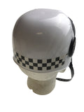 POLICE HAT Plastic Helmet Cap Costume Party w Strap Clear Visor - White - SuperSaverAU - view 3