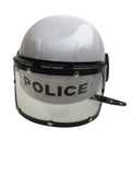 POLICE HAT Plastic Helmet Cap Costume Party w Strap Clear Visor - White - SuperSaverAU - view 4