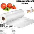 Premium Heavy Duty Food Grade Produce Roll Bags - 5 Rolls