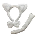 Premium 3 Piece Animal Costume Set with Ears, Bow Tie & Tail