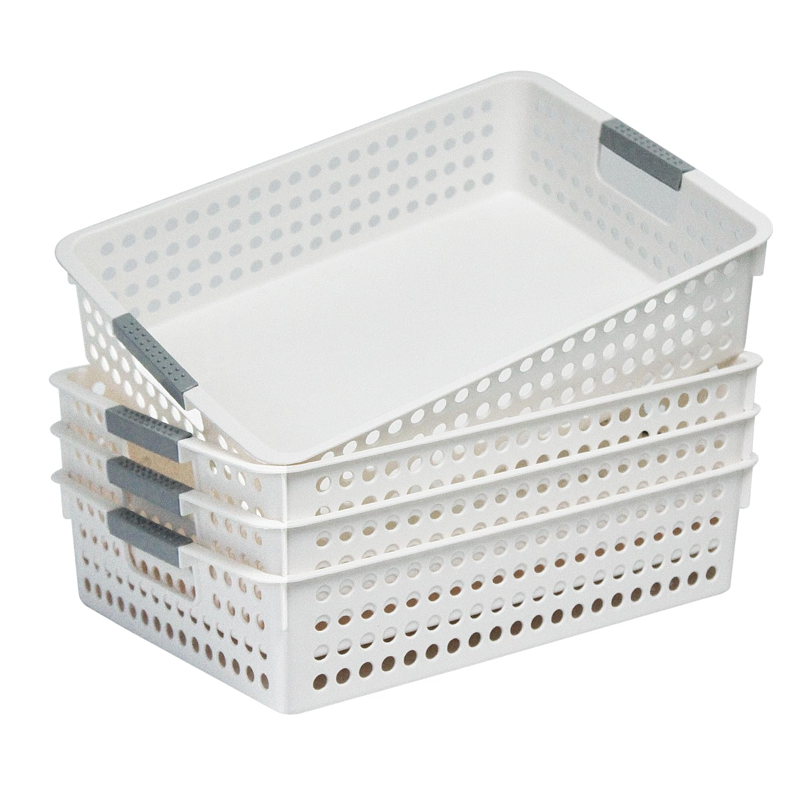 Premium Plastic Storage Baskets – 30 x 21.5 x 8.5cm, 36 Pack