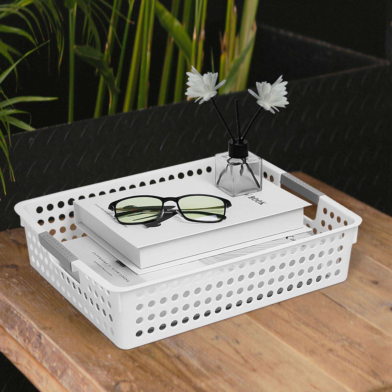Premium Plastic Storage Baskets – 30 x 21.5 x 8.5cm, 36 Pack