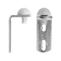Rolltrak Sliding Door Stop – Metal Bracket & Rubber Stop 2 Pack