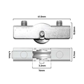Premium Rolltrak R5280 Window Carriage & Roller – Stainless Steel 2 Pack