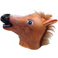 Horse Head Face Mask Halloween Latex Rubber Costume Party - One Size - SuperSaverAU - view 1