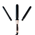 H2D X3 Rose Gold Ceramic Curling Wand with 3 Interchangeable Barrels