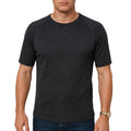 Premium Men's Black Merino Wool Blend Short Sleeve Thermal Top XXL