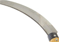 Premium 36cm Farming Sickle with Serrated Carbon Steel Blade & Wooden Handle