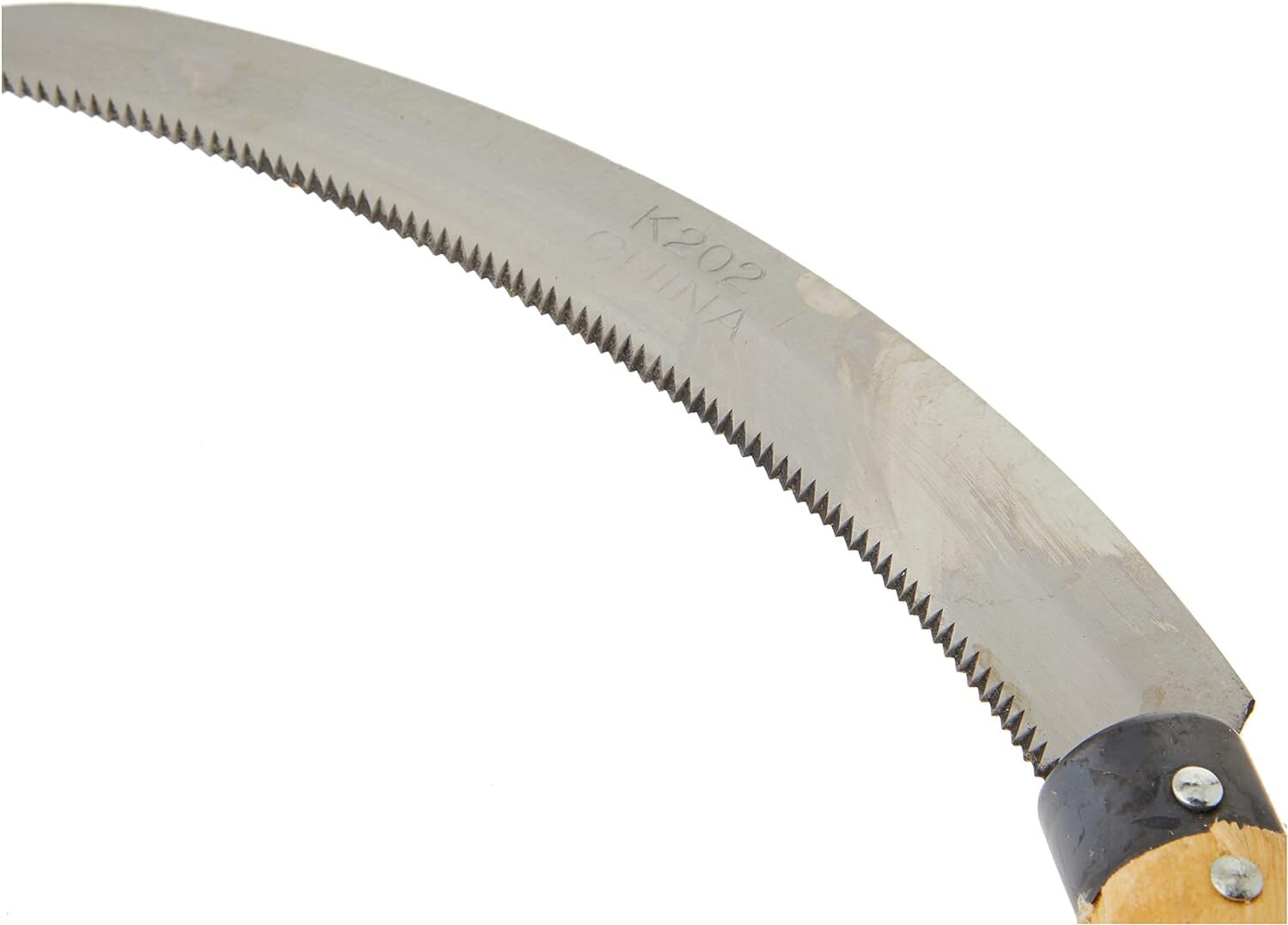 Premium 36cm Farming Sickle with Serrated Carbon Steel Blade & Wooden Handle