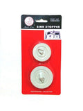 Premium Bath & Sink Plugs with Chrome Rubber Finish - 4 Pack