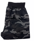 Premium Men's Black Grey Fleece Lined Camouflage Jogger Track Pants S/M