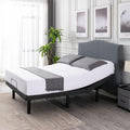 S*MAX Queen Adjustable Zero Gravity Bed Frame Grey with Dual Motors USB Ports