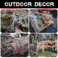 HALLOWEEN STRETCHABLE SPIDER WEB Spooky Decoration with Spiders Party Decor Ghost - SuperSaverAU - view 6