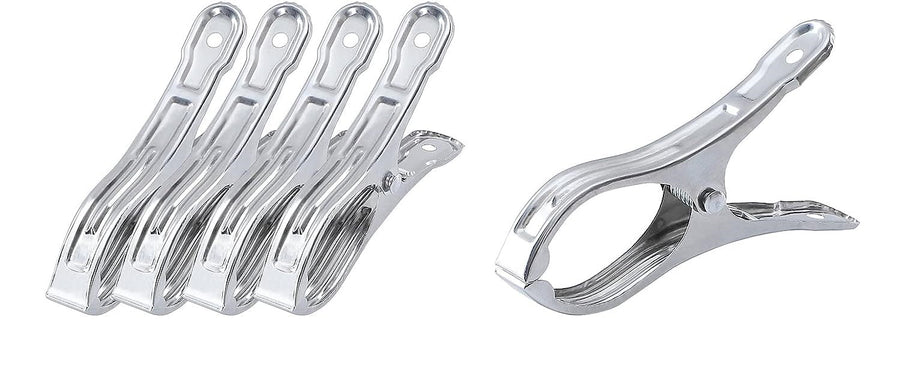 6 Jumbo Stainless Steel Clothes Pegs - 12cm Laundry Clips - SuperSaverAU - view 1