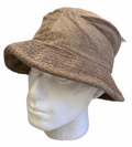 Premium Khaki 100% Cotton Terry Towelling Stingy Brim Bucket Hat L/XL