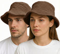 Premium Khaki 100% Cotton Terry Towelling Stingy Brim Bucket Hat L/XL