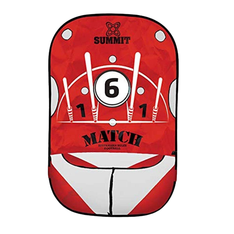 Summit Australian Rules Handball Target with Pop-Up Frame & Carry Bag - Red