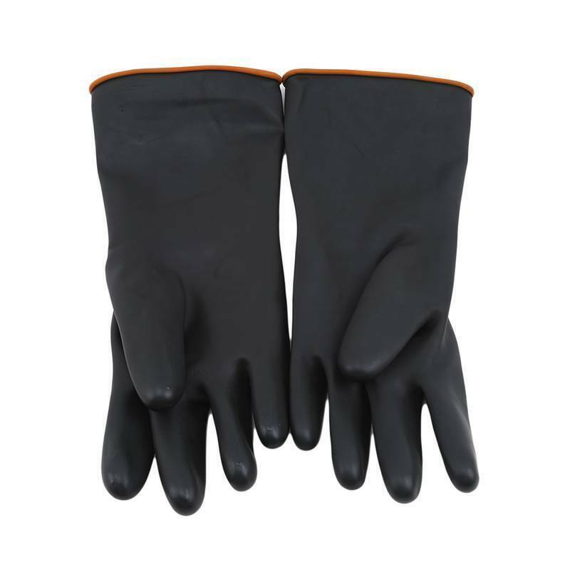 Latex Gloves Rubber PPE Industrial Anti Chemical Acid Heavy Duty Work - SuperSaverAU - view 1