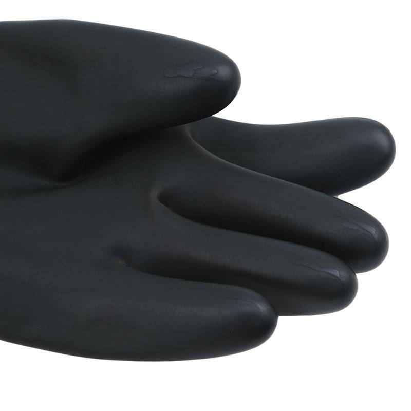 Latex Gloves Rubber PPE Industrial Anti Chemical Acid Heavy Duty Work
