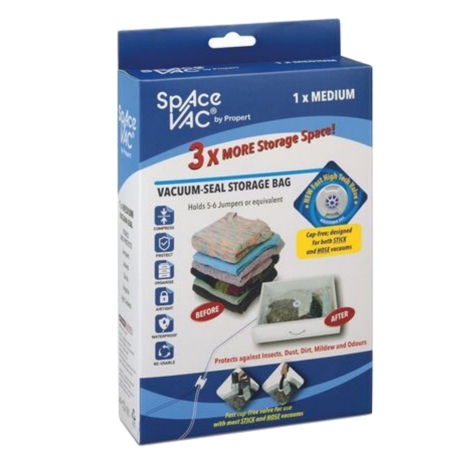 Premium Space Vac Vacuum Storage Bag - Medium