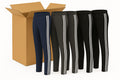 Premium 24 Pair Men's Low Pill Straight Leg Track Pants Bulk Box