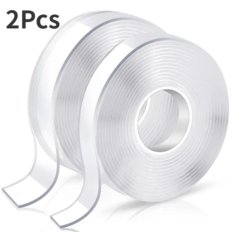 Premium Double-Sided Nano Mounting Tape – Clear Gel 2 Pack, 2m x 20mm
