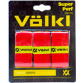 Volkl Super Perf Ultra-Thin High Tack Overgrips - Red, 3 Pack