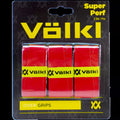 Volkl Super Perf Ultra-Thin High Tack Overgrips - Red, 3 Pack