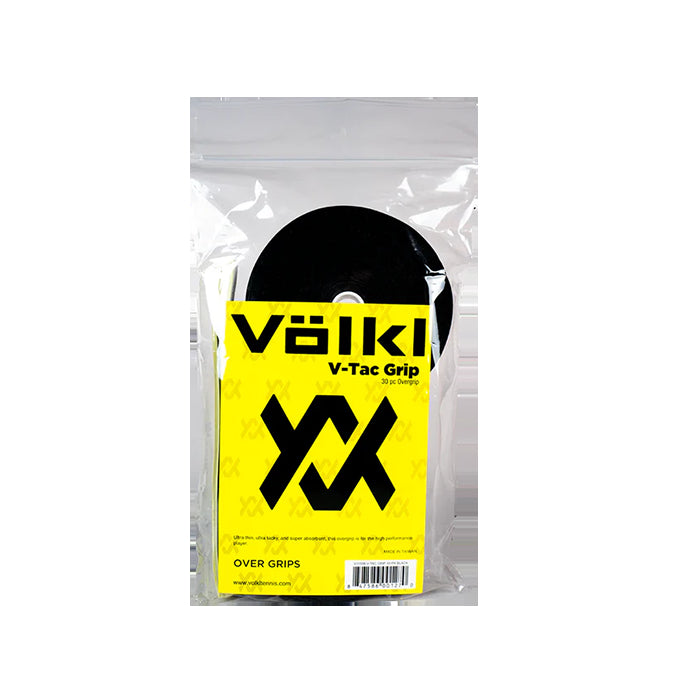 Volkl V-Tac Overgrip Bulk Tennis Badminton Squash Over Grip - Black (30 Pack) - SuperSaverAU - view 2