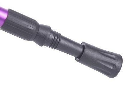 HIKING TREKKING POLE Antishock Adjustable Cane 27.5" to 55.5" Black