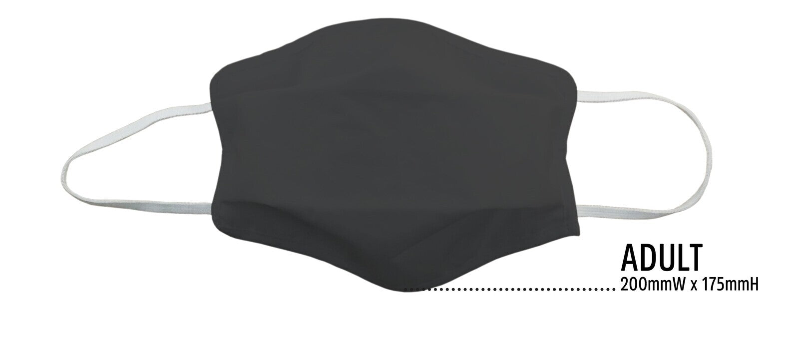 Tigerplast 3 Layer Washable Fabric Face Masks - Black, 3 Pack