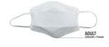 TIGERPLAST Fabric Face Mask Washable Reusable Mask Protect Anti-Microbial Mouth Cover - White - SuperSaverAU - view 4