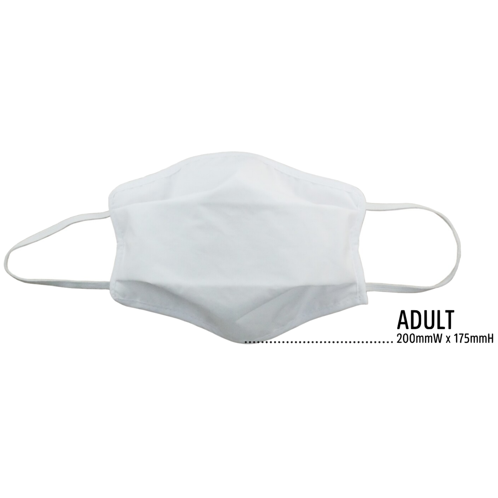 TIGERPLAST Fabric Face Mask Washable Reusable Mask Protect Anti-Microbial Mouth Cover - White - SuperSaverAU - view 9