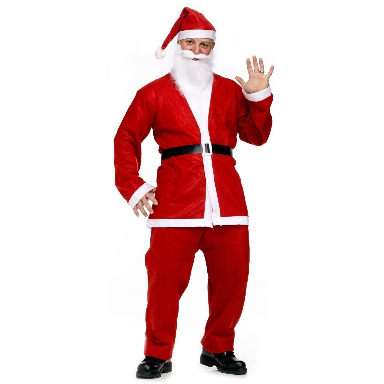 ADULT SANTA CLAUS COSTUME Suit Father Xmas Party Outfit Father Christmas - SuperSaverAU - view 1