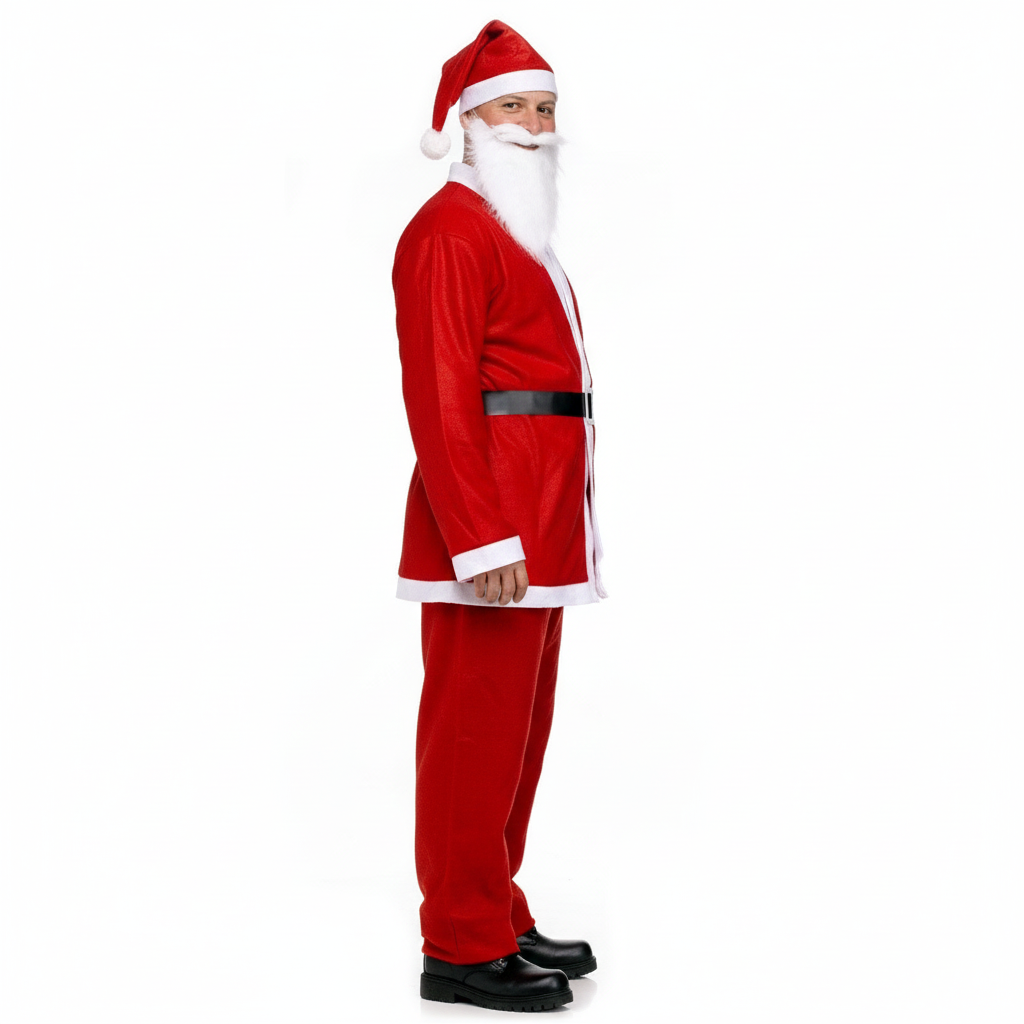 ADULT SANTA CLAUS COSTUME Suit Father Xmas Party Outfit Father Christmas - SuperSaverAU - view 3