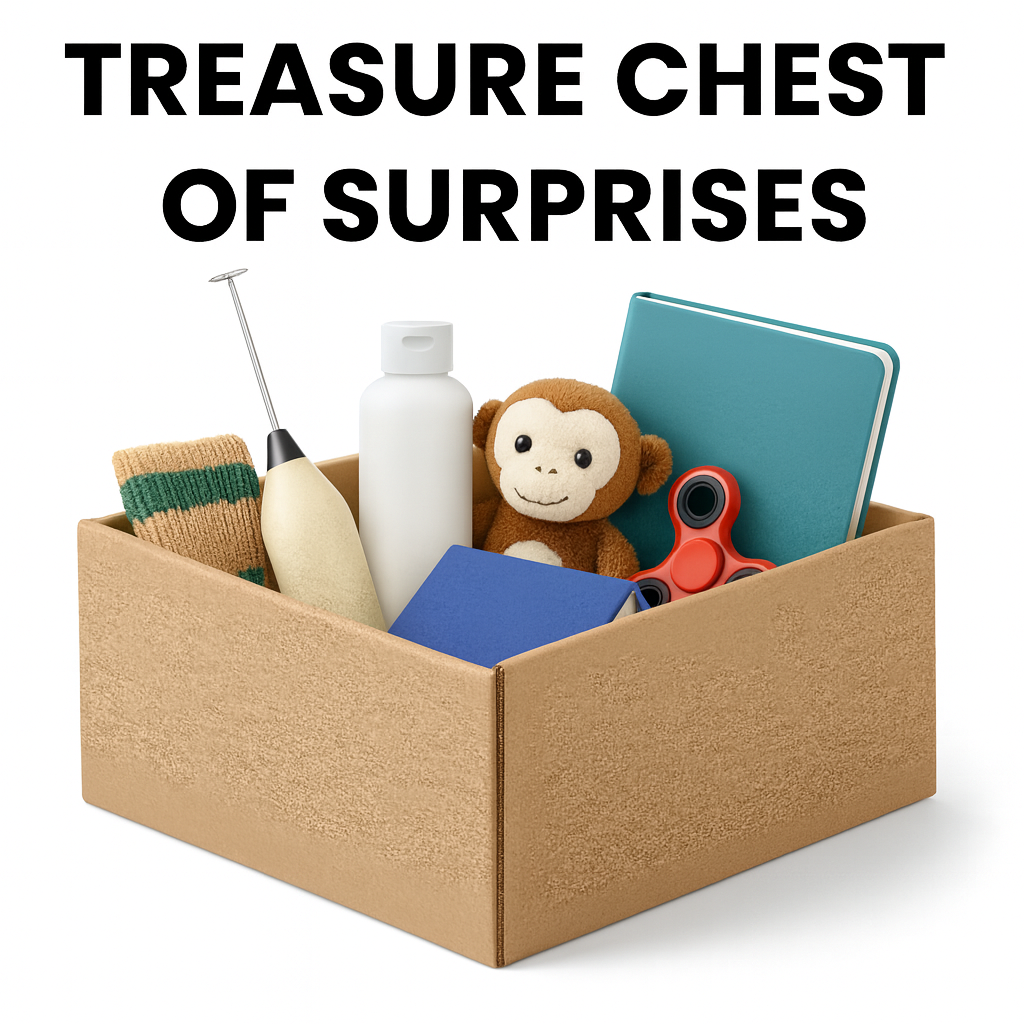 Treasure Chest of Surprises - Surprise Box with Random Goodies