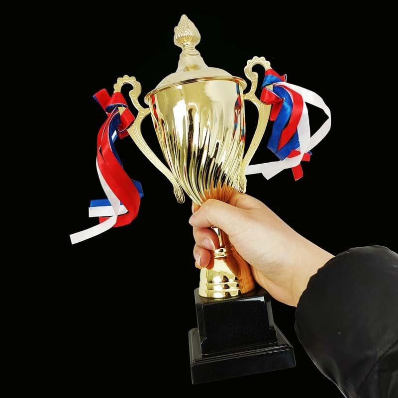 TROPHY CUP Sport Award Football School Table Tennis Gold Trophie - 30cm - SuperSaverAU - view 3