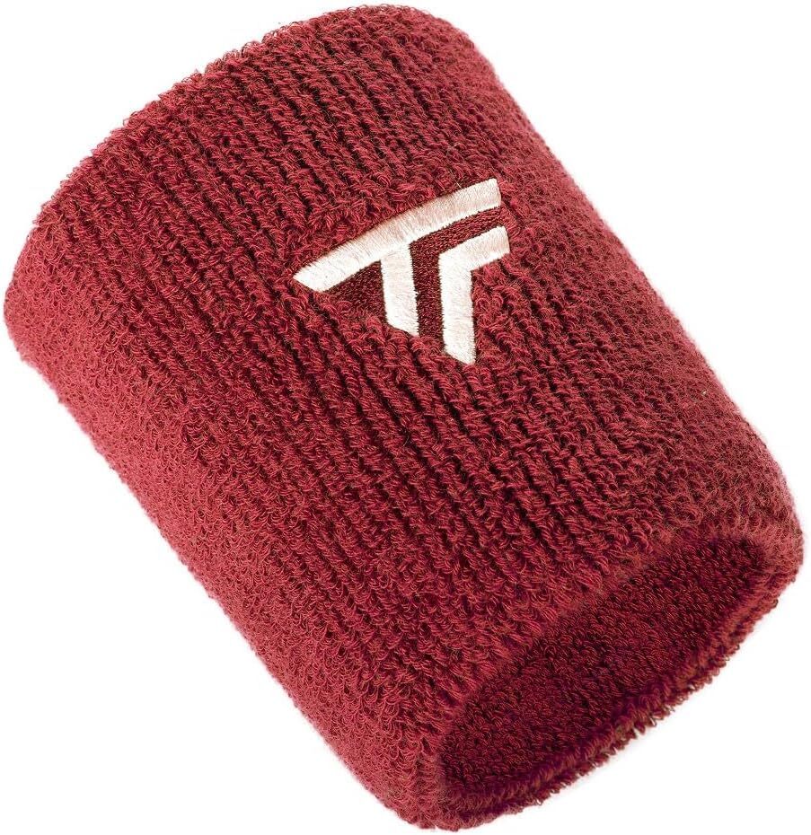 Tecnifibre XL Tennis Wristband Sweatband with Organic Cotton - Cardinal